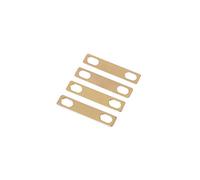 Alnicov 4 pièces cales de cou de guitare 0.2mm 0.5mm 1mm d'épaisseur cales en laiton pour guitare électrique basse outils de luth (or)