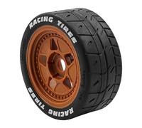 Alnicov 4 pièces pneus de moyeu de roue de dérive pneus RC adaptés aux modèles à échelle 1/8 et 1/7/course plate/véhicules tout-terrain/camions courts/camions du désert