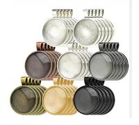 Alnicov 40 Ensemble de Plateau à Pendentif 8 Couleurs Cabochons Kit de Fabrication de Colliers pour la Fabrication de Bijoux -25mm