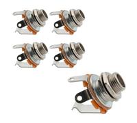 Alnicov 5 pièces connecteur de Remplacement de Prise Jack Mono Support de Panneau Femelle pour Basse électrique