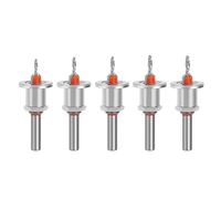 Alnicov 5 pièces Ensemble de forets à Fraise Ensemble de scie Cloche de Forage Profondeur de perçage réglable pour Le perçage du Bois Trous de perçage en Plastique