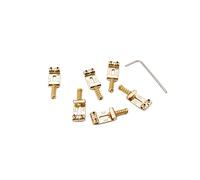 Alnicov 6 pièces pont de selles de guitare avec clé pour Strat Tele guitare électronique or