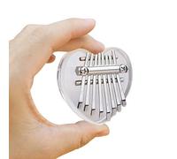 Alnicov 8 clés Mini Kalimba Crystal Mbira Thumb Piano Meilleur cadeau pour les débutants en anniversaire de Noël et autres occasions (Love-8)