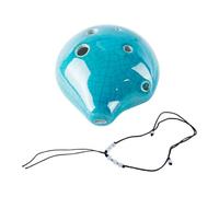 Alnicov Alnicov Ocarina 6 trous, style bouteille de vin Alto C Ocarina, artisanat émaillé avec fissure de glace (vert clair)