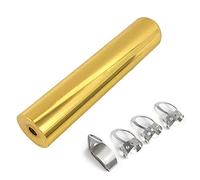 Alnicov Barre de tonalité en acier inoxydable pour guitare et basse avec 3 médiators + 1 médiator pour pouce (doré)