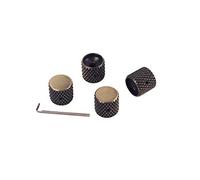 Alnicov Boutons de commande de guitare électronique boutons de dôme de contrôle de Volume en métal Bronze pour pièces de basse de guitare 4 pièces