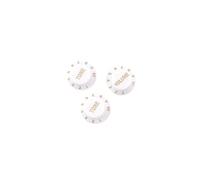 Alnicov Boutons de contrôle 3 en 1 pour la vitesse du volume et de la tonalité de la guitare - Boutons en plastique pour gaucher - Blanc