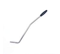 Alnicov Bras de vibrato 5 mm pour guitare électrique Squier ST Chrome avec embout Noir