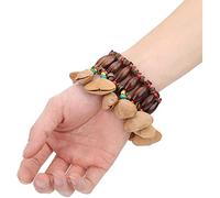 Alnicov Campanella avec bracelet en coquillage style tribal africain pour accessoires de percussion conga de tambour africain djembe