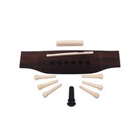 Alnicov Chevalet de guitare avec pièces sillet de selle Chevalet Cordier Palissandre