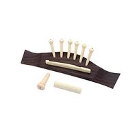 Alnicov Chevalet de guitare en palissandre de qualité avec pièces en plastique