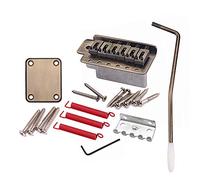 Alnicov Chevalet de trémolo pour guitare électrique avec plaque de manche pour guitare Strat ST