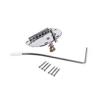 Alnicov Cordier de chevalet de guitare en acier avec vis Whammy pour guitare Mustang et Jazzmaster, main gauche