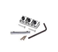 Alnicov Écrou de blocage et barres de tension des cordes Retenues de cordes 42 mm pour chevalet Floyd Rose Tremolo (Chrome)