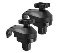 Alnicov Ensemble de 2 Accessoires pour auvent de balançoire, Fixations en Plastique, Supports de Fixation pour auvent de Jardin et Cadre de balançoire, Noir