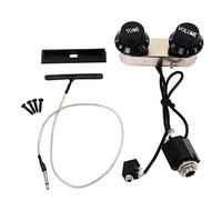 Alnicov Ensemble de micros de violon piézo avec boutons de volume pour guitare et violon