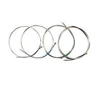 Alnicov Jeu de cordes de violoncelle, 4 pièces de cordes de violoncelle avec extrémité à boule nickelée pour accessoires d'instruments de musique à cordes de violoncelle 4/4