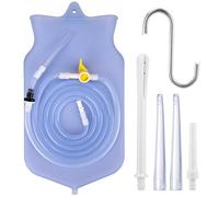 Alnicov Kit de nettoyage du côlon Kit de sac de lavement 2L Kit de lavement pour le nettoyage du côlon douche lavement lavement au café