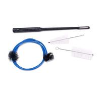 Alnicov Kit d'entretien de trompette 4 pièces pour cornet - Brosse pour embouchure - Brosse flexible avec tige de nettoyage