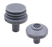 Alnicov Kits de connecteurs de Jet d'eau de Piscine avec Grille de crépine de Sortie, buse d'entrée et Bouchon de Trou avec raccords de 1,25 Pouces