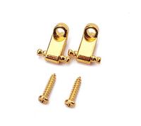 Alnicov Lot de 2 cordes à rouleaux avec vis pour guitare électrique Doré