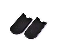 Alnicov Lot de 2 crochets de pouce pour saxophone alto, ténor, soprano en caoutchouc, avec coussin de protection, noir