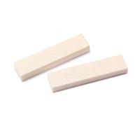 Alnicov Lot de 2 écrous vierges en os pour guitare acoustique/classique 52 x 10 x 6 mm
