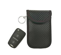 Alnicov Lot de 2 pochettes antivol pour clés de voiture avec crochet de sécurité, protection RFID, blocage de signal de voiture (M)