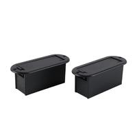 Alnicov Lot de 2 Supports de Piles en Plastique 9 V, étui de Protection pour Accessoires de Guitare, Pack de Piles pour micros Actifs de Guitare et de Basse 81,5 x 31 mm