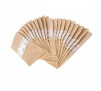 Alnicov Lot de 20 pochettes à couverts en toile de jute naturelle pour décoration de table de mariage,fête,banquet,etc
