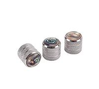 Alnicov Lot de 3 boutons en métal pour guitare basse Argenté avec perle
