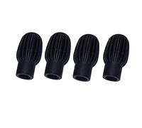 Alnicov Lot de 4 amortisseurs de batterie en silicone silencieux - Noir