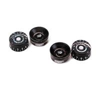 Alnicov Lot de 4 boutons de contrôle de volume pour guitare électrique Noir