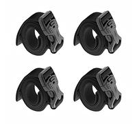 Alnicov Lot de 4 Sangles de Sac à Dos réglables et Robustes avec Boucle à dégagement Rapide pour Le Camping en Plein air ou Une Utilisation Quotidienne (Noir)