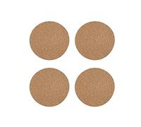 Alnicov Lot de 4 sets de table ronds en lin tressé de 18 cm, résistants à la chaleur, épais et chauds, dessous de plat