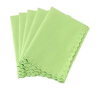 Alnicov Lot de 5 chiffons de nettoyage en microfibre pour guitare, violon, piano, clarinette, trompette, saxophone - Vert
