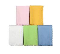 Alnicov Lot de 5 chiffons de nettoyage universels en microfibre pour instruments de musique, guitare, violon, piano, clarinette, trompette, saxophone (couleurs mélangées)