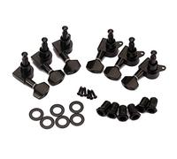 Alnicov Lot de 6 accordeurs de verrouillage pour guitare (3L + 3R) Noir