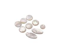 Alnicov Lot de 9 boutons pour saxophone soprano ténor alto soprano soprano saxophone sax perles clés incrustations accessoires coque blanche