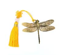 Alnicov Metal Bookmark with Tassels,Golden Brass Dragonfly Bookmark,a Unique Gift for Book Lovers Reader or Librarian