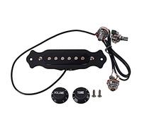 Alnicov Micro magnétique pour trou de son de guitare avec vis de montage, boutons pour pièces de guitare électrique acoustique