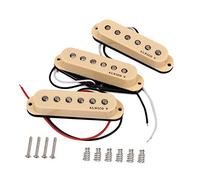Alnicov Micros SSS décalés vintage adaptés pour Fender Stratocaster Strat/Squier Guitar Cream