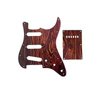 Alnicov Pickguard SSS Plaque arrière pour guitare standard Couleur bois