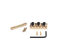 Alnicov Pièces de guitare Écrou de blocage et barres de tension de corde Retenues de corde 42mm pour chevalet Floyd Rose Tremolo (or)