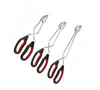 Alnicov Pinces à Ciseaux, 3 Pièces Pinces à Ciseaux de Cuisine en Acier Inoxydable avec Poignée en Silicone, Pinces à Griller pour Barbecue Cuisson Cuisson Pain Pinces à Nourriture, 9/11/13 Pouces
