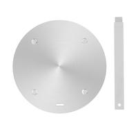 Alnicov Plaque Adaptateur à Induction 20 cm Convertisseur de Plaque à Induction en Acier Inoxydable avec poignée séparable pour cuisinière à gaz