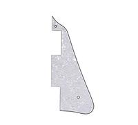 Alnicov Plaque arrière pour médiator de guitare avec perle blanche 3 couches pour guitare Gibson Les Paul Pickguard