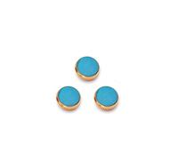 Alnicov Plaqué Or Bleu Pierre Incrustations Boutons De Doigt Trompette Pour Trompette De Remplacement Lot de 3