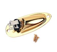 Alnicov Prise jack de sortie d'entrée de bateau avec vis pour guitare Fender Strat Doré