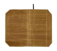 Alnicov Sac à couteaux de chef en toile cirée 453,6 g, sac à couteaux de chef à 7 emplacements, étui à couteaux portable, étui à couteaux étanche, outil de cuisine (marron)